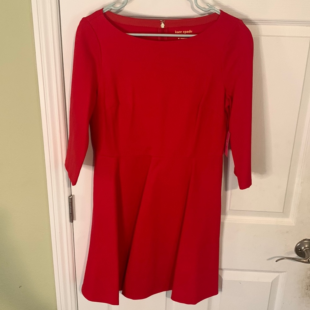 boat neck ponte dress